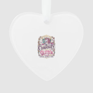 Unicorn Powered by Curiosity and Glitter Stylish W Ornament