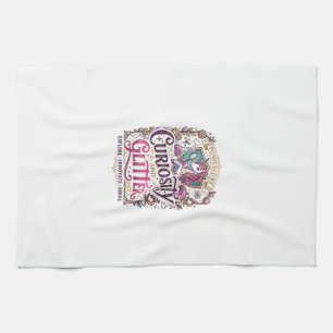 Unicorn Powered by Curiosity and Glitter Stylish W Tea Towel