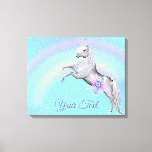 Unicorn Premium Wrapped Canvas (Gloss) (Front)