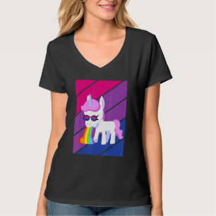 Unicorn Pride Bisexual Flag Lgbtq Proud Ally Pride T-Shirt