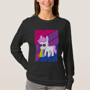 Unicorn Pride Bisexual Flag LGBTQ Proud Ally Pride T-Shirt