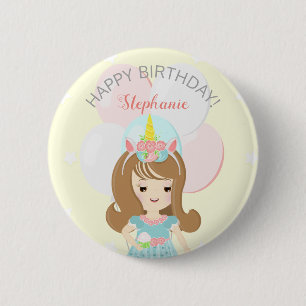 Unicorn Princess 6 Cm Round Badge
