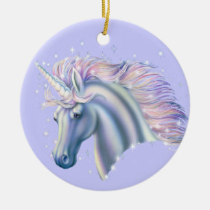 Unicorn Princess Ceramic Tree Decoration