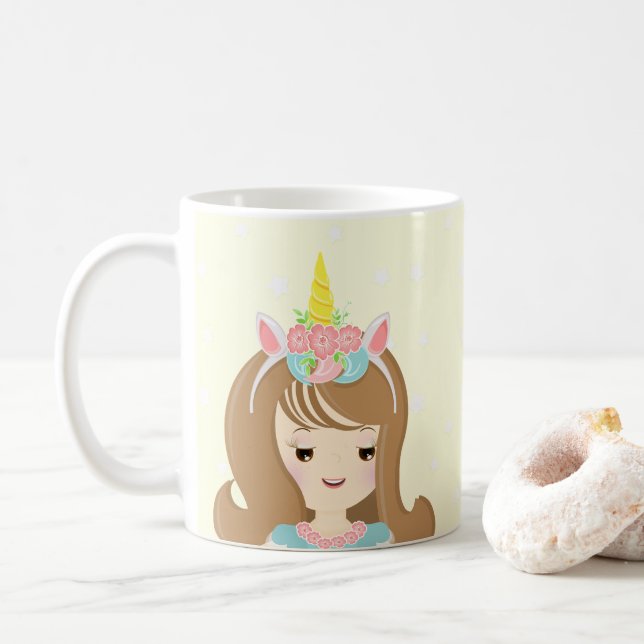 Unicorn Princess Coffee Mug (With Donut)