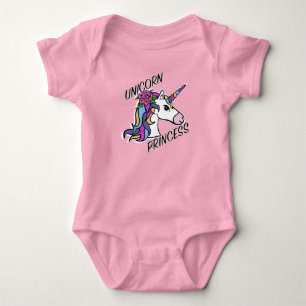 Unicorn Princess Design - Baby Jersey Bodysuit
