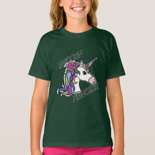 Unicorn Princess Design - Girls' Basic T-Shirt