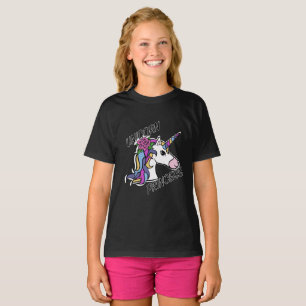 Unicorn Princess Design - Girls' Basic T-Shirt