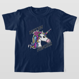 Unicorn Princess Design - Girls' Basic T-Shirt