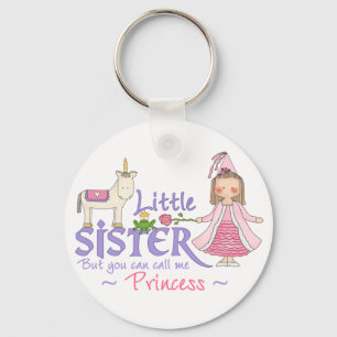 Unicorn Princess Little Sister Key Ring