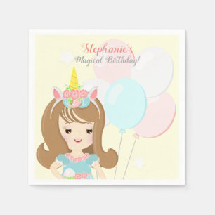 Unicorn Princess Napkin