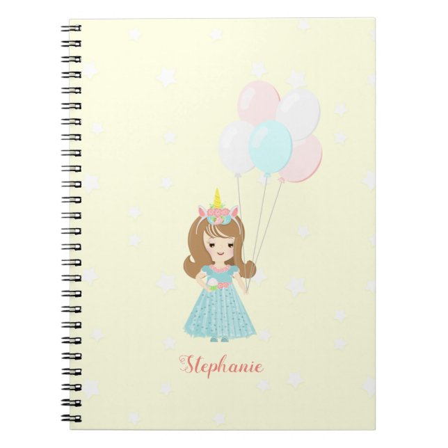 Unicorn Princess Notebook (Front)