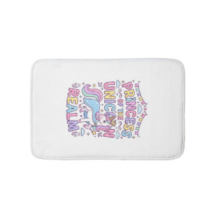 Unicorn Princess of the Unicorn Realm Charming POD Bath Mat