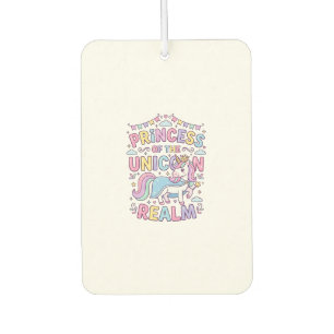Unicorn Princess of the Unicorn Realm Charming POD Car Air Freshener
