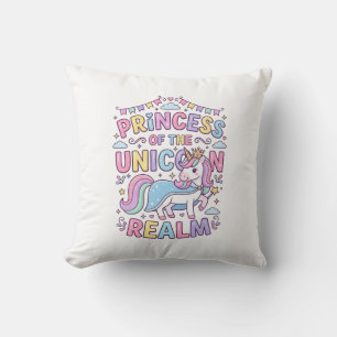 Unicorn Princess of the Unicorn Realm Charming POD Cushion