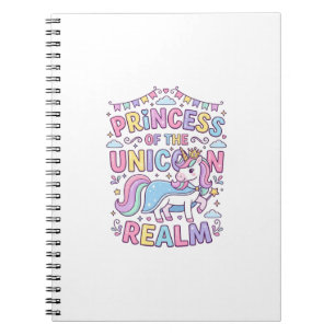 Unicorn Princess of the Unicorn Realm Charming POD Notebook