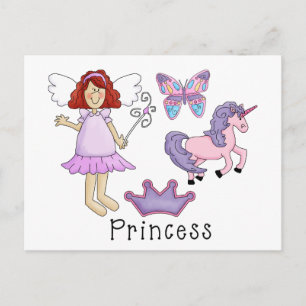 Unicorn Princess Postcard