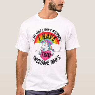 Unicorn Princess With Two Dads, Daughter T-Shirt