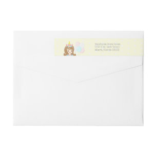 Unicorn Princess Wrap Around Label