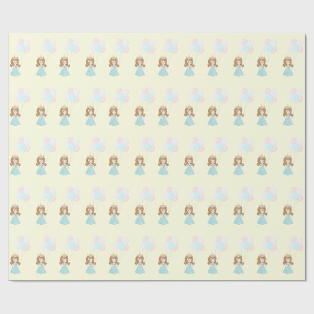 Unicorn Princess Wrapping Paper (Flat)