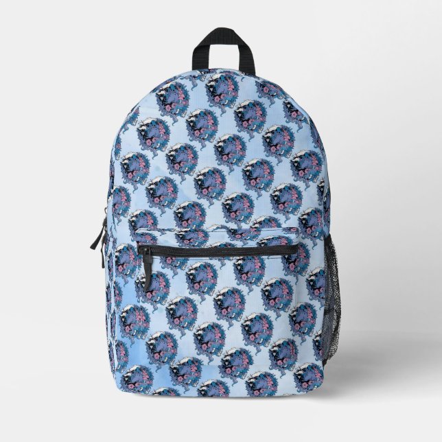 Unicorn Printed Backpack (Front)