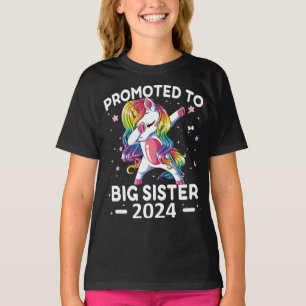 Unicorn Promoted to Big Sister 24 T-Shirt