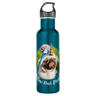 Unicorn Pug 710 Ml Water Bottle