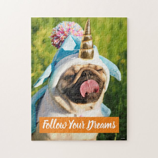 Unicorn Pug Jigsaw Puzzle (Vertical)