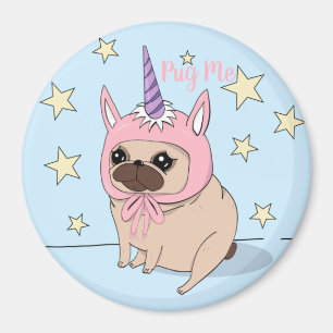 Unicorn Pug Magnet