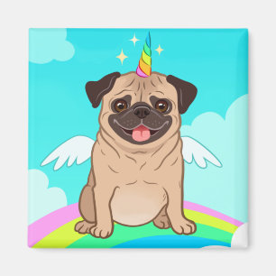 Unicorn Pug Magnet