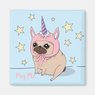 Unicorn Pug Magnet