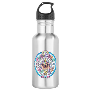 Unicorn Pugicorn Power Funny Cute Gift Design_1 532 Ml Water Bottle