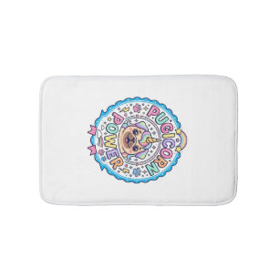 Unicorn Pugicorn Power Funny Cute Gift Design_1 Bath Mat