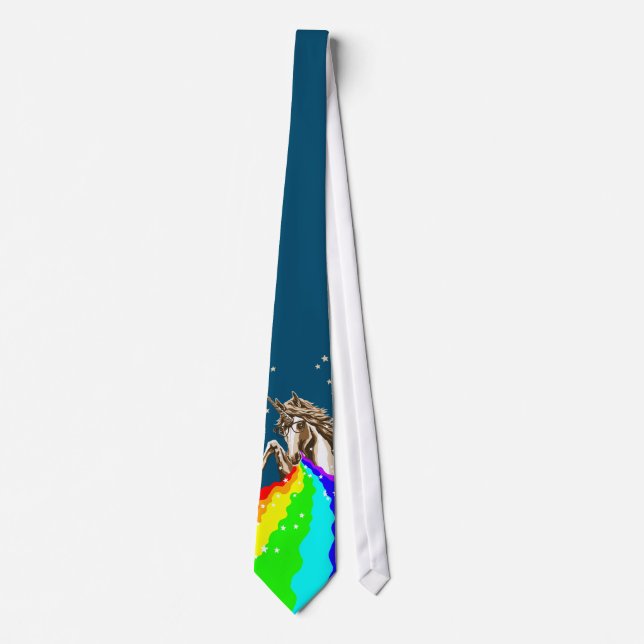 Unicorn pukes rainbow tie (Front)