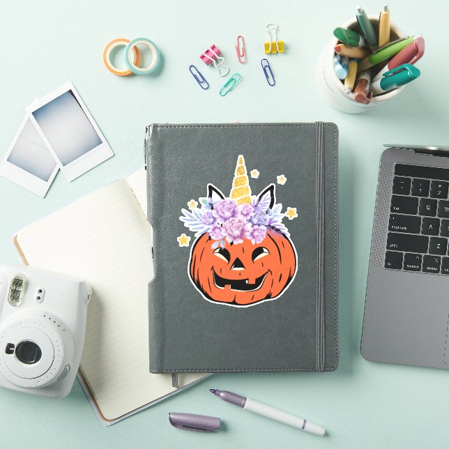 Unicorn Pumpkin Halloween Design (iPad Cover)