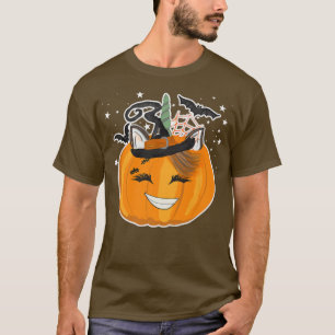 Unicorn Pumpkin Halloween Witch Jackolantern Unico T-Shirt