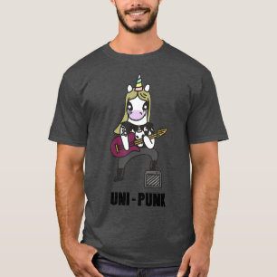 Unicorn punk rock uni punk birthday gift funny T-Shirt