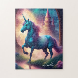 Unicorn Puzzle Jigsaw Personalize with Name