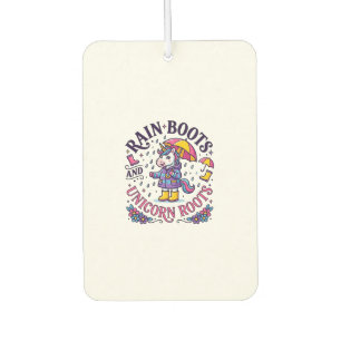 Unicorn Rain Boots and Unicorn Roots Commercial Sh Car Air Freshener