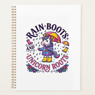 Unicorn Rain Boots and Unicorn Roots Commercial Sh Planner