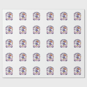 Unicorn Rain Boots and Unicorn Roots Commercial Sh Wrapping Paper