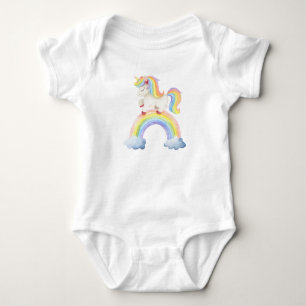 Unicorn Rainbow Baby Bodysuit