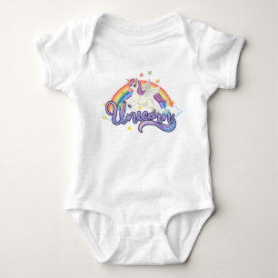 Unicorn Rainbow Baby One-Piece Shirt Creeper