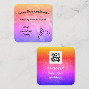 Unicorn Rainbow Business Card
