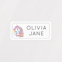 Unicorn Rainbow Custom Name