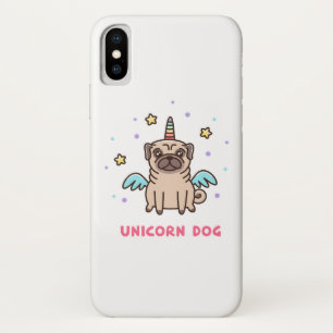 Unicorn Rainbow Dog iPhone X Case