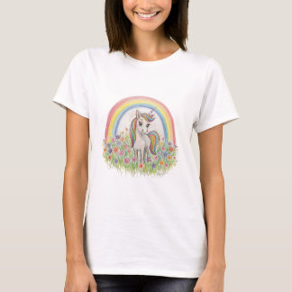 Unicorn rainbow flower T-Shirt
