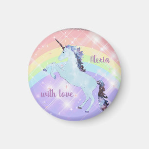 Unicorn, rainbow, for girls, children's, festive, magnet