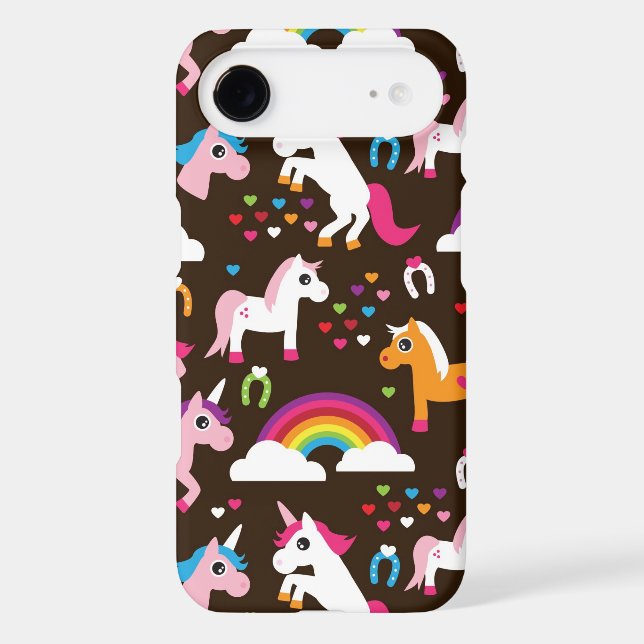 unicorn rainbow kids background horse Case-Mate iPhone case (Back)