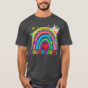 Unicorn Rainbow Kindergarten Teacher First Day of  T-Shirt