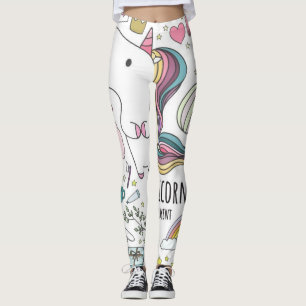 Unicorn rainbow leggings